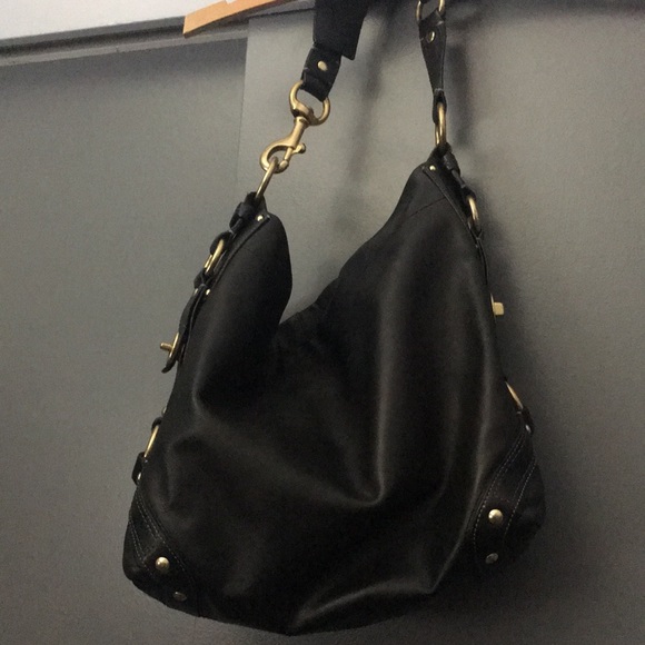 Black leather Coach bag- chunky hardware - Picture 1 of 14